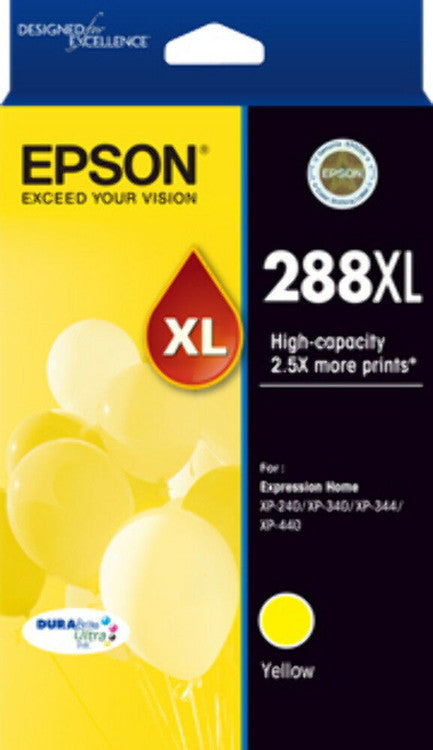 Epson 288XL DURABrite Ultra high yield yellow ink cartridge for Expression Home printers