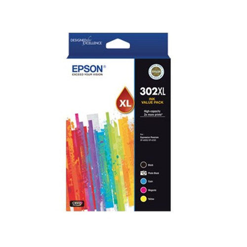 Epson 302XL High Yield Claria Premium 5-colour ink value pack for XP-6000 and XP-6100 printers
