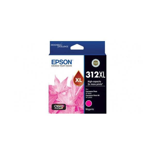 Epson 312XL High Yield Magenta Claria Photo HD ink cartridge for XP-8500 and XP-15000 printers
