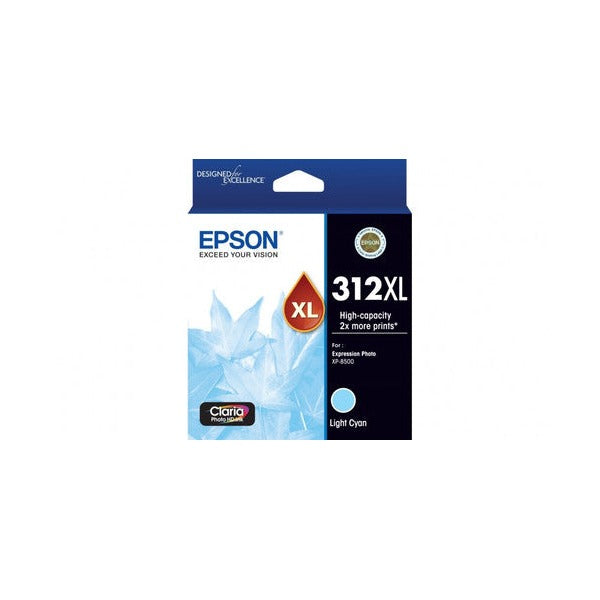 Epson 312XL High Yield Light Cyan Claria Photo HD ink cartridge for Expression Photo XP-8500