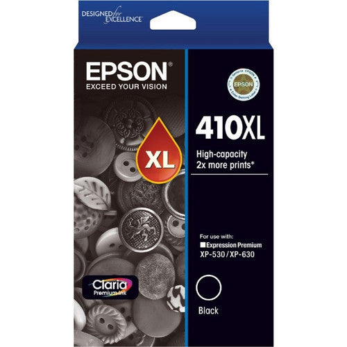 Epson 410XL High Yield Claria Premium Pigment Black Ink Cartridge C13T339192 for Expression Premium printers