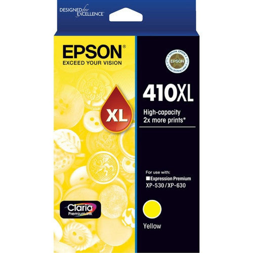 Epson 410XL High Yield Claria Premium Yellow ink cartridge for Expression Premium printers