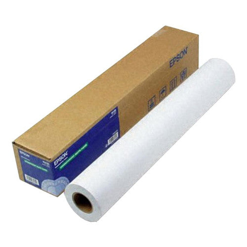 Epson C13S041853 singleweight matte paper roll, 24 inch wide by 40 metres, 120g/m2 flat matte finish