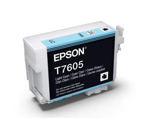 Epson T7605 UltraChrome HD Light Cyan pigment ink cartridge for SureColor P600
