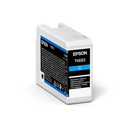 Epson C13T46S200 UltraChrome PRO10 25ml Cyan pigment ink cartridge for SureColor P706