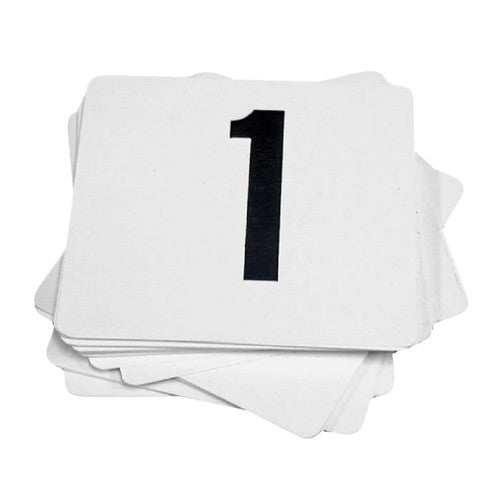 Esselte 31716 Table Numbers 1 to 10 White 10x10cm Pack 10 - image 2