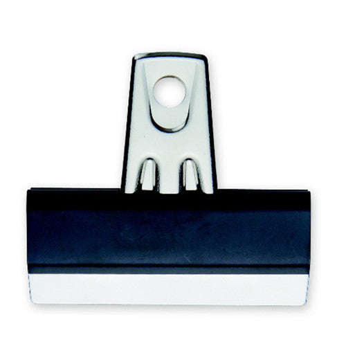 Esselte 51mm bulldog clips with spring mechanism and labelling crevice, pack of 12