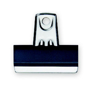 Esselte 31796 70mm heavy-duty bulldog clips, box of 12, SPCC steel with nickel-plated hang hole