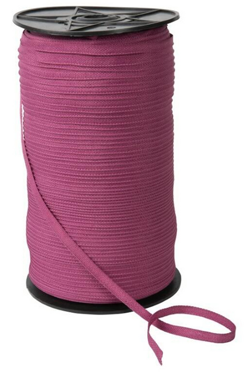 Esselte 9mm pink legal tape roll showing tape texture and colour