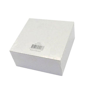 Esselte SWS memo cube paper refill pack of 500 blank 95x95mm sheets on a white background