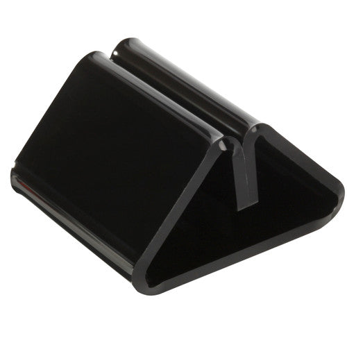 Esselte black acrylic sign and menu holder base, 50x50x30mm, pack of 10