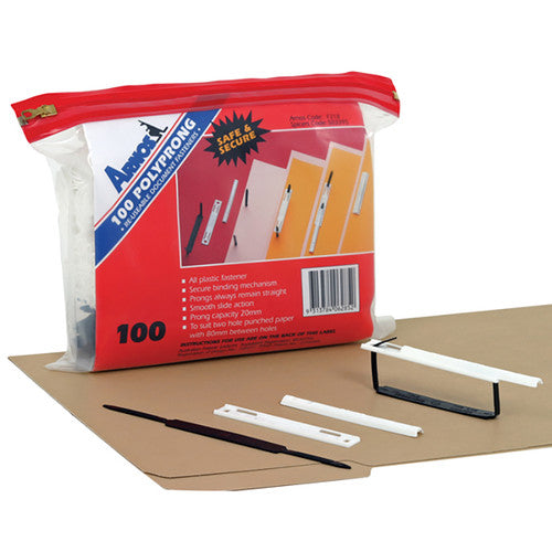 Arnos F218 Polyprong Fasteners Complete Pack of 100