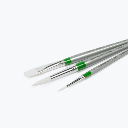Micador Taklon Achiever Series Paint Brush Pack of 3