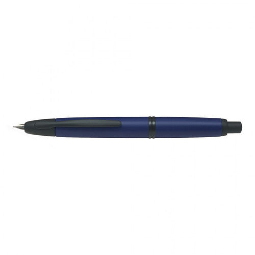 Pilot Capless Black Accent Fountain Pen Matte Blue Barrel Extra Fine Nib