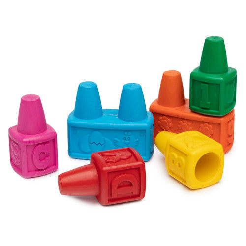 Educational Colours First Creations Easi-Grip Alphabet Finger Crayons Set of 6