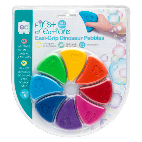 Educational Colours First Creations Easi-Grip Dinosaur Pebbles Set of 8