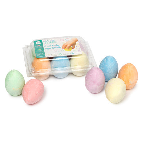 Educational Colours First Creations Easi-Grip Egg Chalk Set of 6