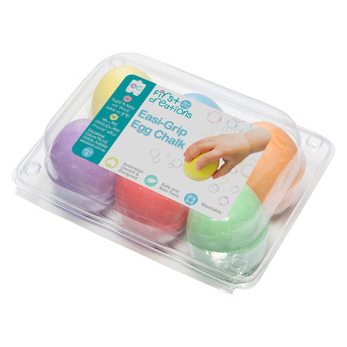 Educational Colours First Creations Easi-Grip Egg Chalk Set of 6