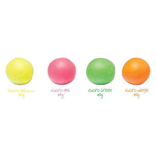 Educational Colours First Creations Easi-Soft Fluoro Dough Set of 4