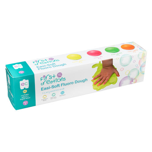 Educational Colours First Creations Easi-Soft Fluoro Dough Set of 4