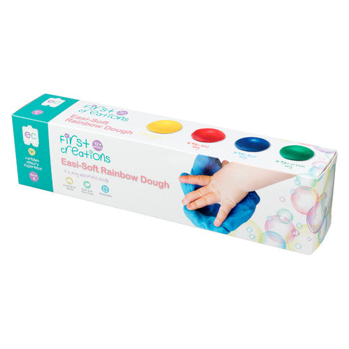 Educational Colours First Creations Easi-Soft Rainbow Dough Set of 4