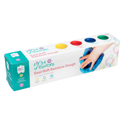 Educational Colours First Creations Easi-Soft Rainbow Dough Set of 4