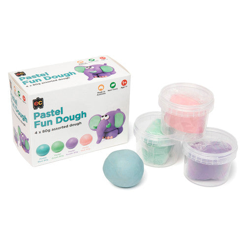 Educational Colours Pastel Fun Dough Set of 4