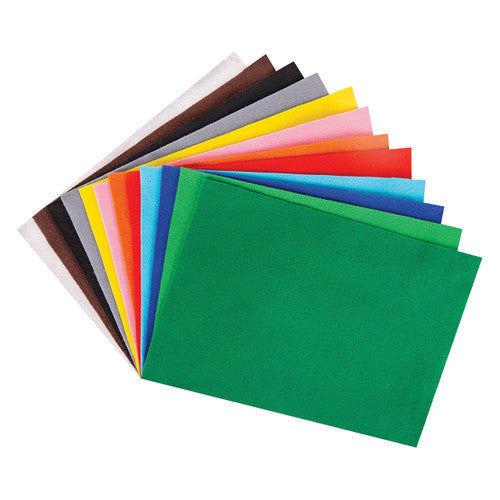 Creative School Supply Felt Acrylic A4 Assorted Value Pack of 48