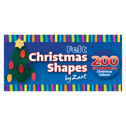 Creative School Supply Felt Christmas Shapes Pack of 200