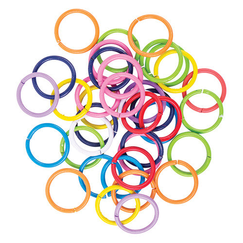 Creative School Supply Coloured Jump Rings Pack of 200