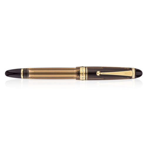 Pilot Custom 823 Fountain Pen Brown Barrel 14K Gold Broad Nib