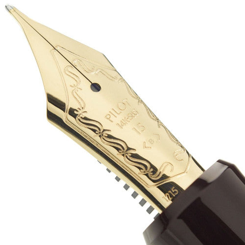 Pilot Custom 823 Fountain Pen Brown Barrel 14K Gold Broad Nib