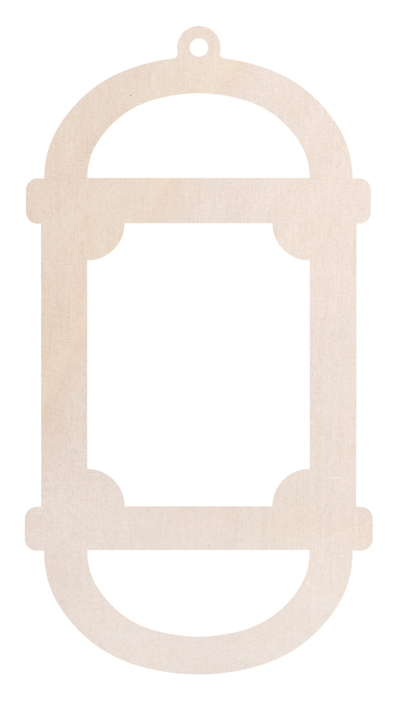Zart Wooden Lantern Frames Pack of 24 3mm Plywood 3 Designs with Jute String-4
