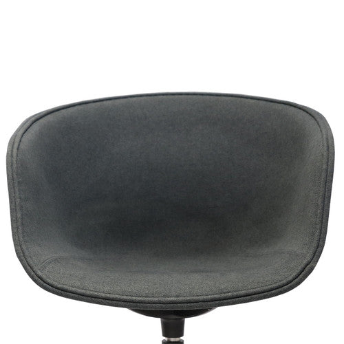Rapidline Focal Tub Visitor Chair Charcoal Ash Fabric