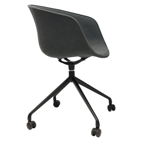 Rapidline Focal Tub Visitor Chair Charcoal Ash Fabric