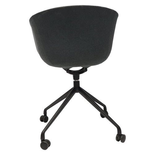 Rapidline Focal Tub Visitor Chair Charcoal Ash Fabric