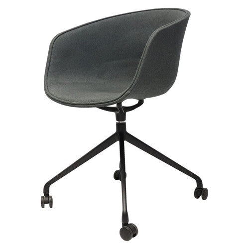 Rapidline Focal Tub Visitor Chair Charcoal Ash Fabric