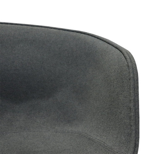 Rapidline Focal Tub Visitor Chair Charcoal Ash Fabric