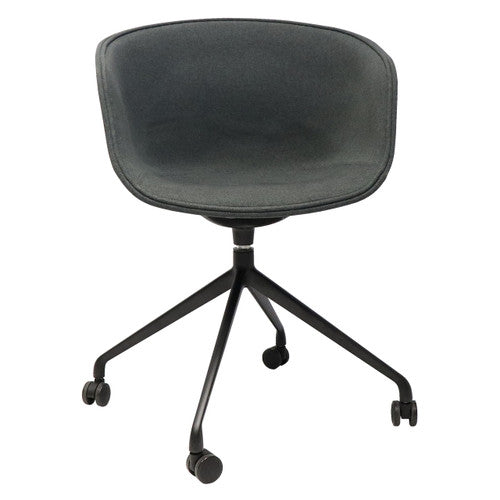 Rapidline Focal Tub Visitor Chair Charcoal Ash Fabric