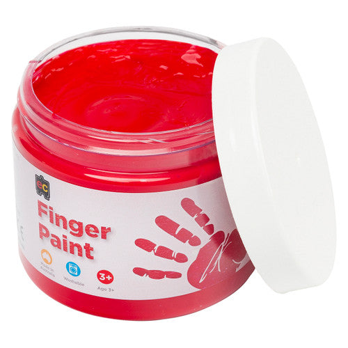 Educational Colours Finger Paint 250ml Tub Red