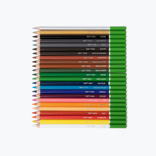 Micador ColouRush Coloured Pencils FSC 100% Assorted Tin of 24