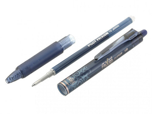 Pilot FriXion Clicker Erasable Retractable Gel Pen Medium Blue Box of 12