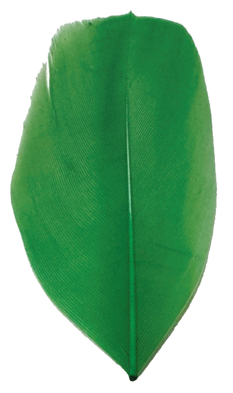 Trimmed Feathers Christmas Mix 30g Red White and Green Leaf Shaped-2