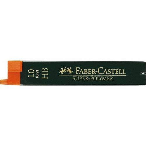 Faber-Castell Super Polymer 1.0mm HB fineline leads box of 12 on white background