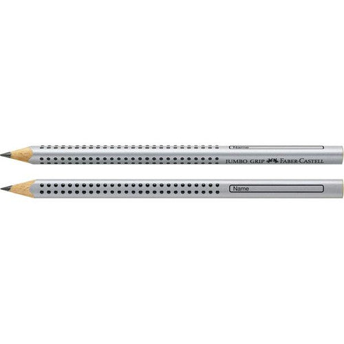 Close-up of Faber Castell Jumbo Grip pencil tip showing B-grade graphite lead