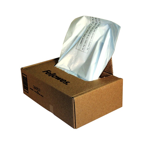 Fellowes Powershred Waste Bags for 90S 99CI and B Series Shredders