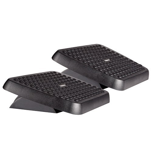 Two Standard Footrests side by side, one set at the low position and one at the high position