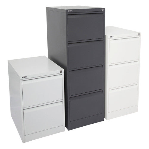 Rapidline Go Vertical Filing Cabinet 3 Drawer 460 x 620 x 1016mm Graphite Ripple