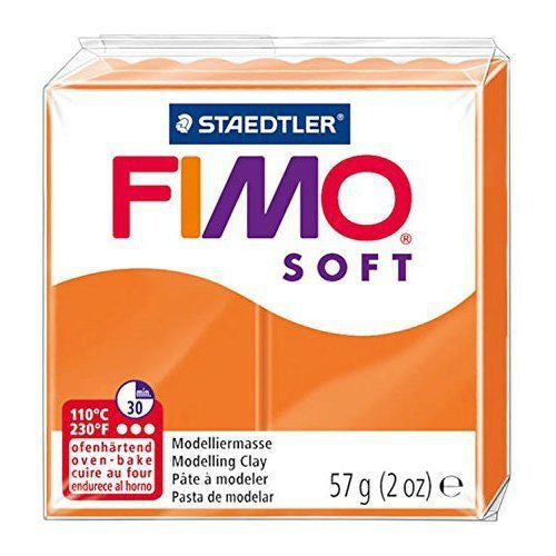 Staedtler FIMO Soft Standard Block Tangerine oven-bake polymer clay