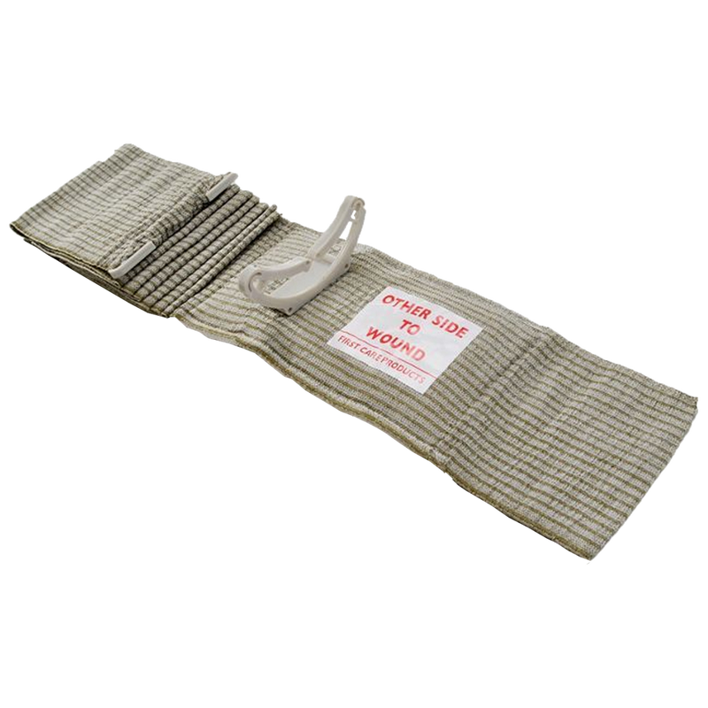 FirstCare Military Trauma Haemorrhage Control Bandage 10x17cm Green advanced haemostatic bandage